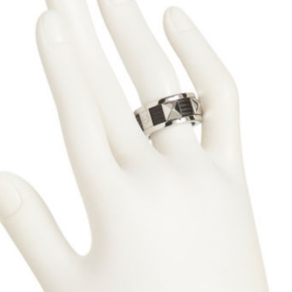 CHARRIOL Sz 7.5 Forever Black PVD Steel Cable Ring - Picture 2 of 3
